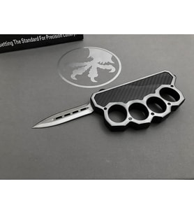 Microtech Otomatik Knuckle Çakı Kılıflı SüperCopy (Siyah-Gri)