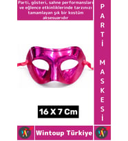 #PartiMaskesi Kadın Erkek Kostüm Davet Yılbaşı Cosplay Metalize Parlak Şık Parti Maskesi 16 X 7 Cm