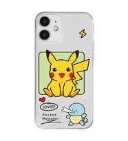 Iphone 12 Uyumlu Pokemon Pikachu Tasarımlı Şeffaf Telefon Kılıfı