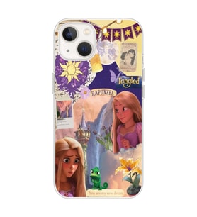 Iphone 14 Uyumlu Rapunzel Tasarımlı Şeffaf Telefon Kılıfı