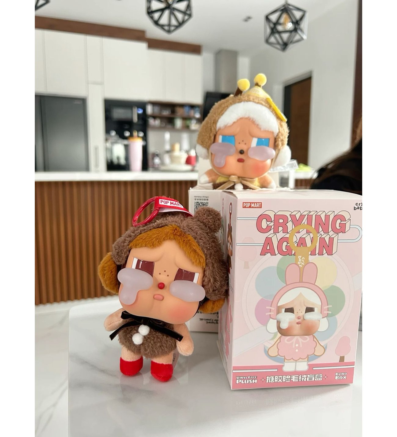 CRY BABY Crying Again Series- Vinyl Face Plush Blind Box - Çanta