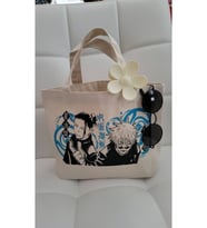 Le Vion japonkarikatür - Baskılı Bez Çanta 38x42 cm 170 Gr Omuz Çantası Kadın Alışveriş Çantası