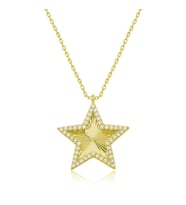 Gümüş Gold Fırfır Desenli Yıldız Kadın SL6961