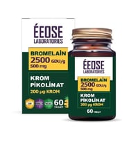 Eeose Bromelain 2500 GDU/g ve Krom Pikolinat 60 Tablet