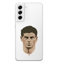 Samsung Galaxy S22 Uyumlu Steven Gerrard Tasarımlı Şeffaf Telefon Kılıfı