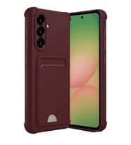 Samsung Galaxy A17 5G Kelvin Kartvizitli Silikon - Bordo