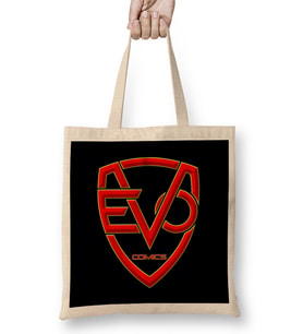 Evo Comics Inc Evolution Comics Inc Logo Bez Çanta Uzun Saplı