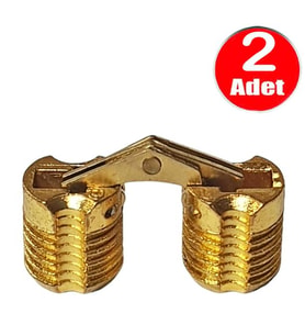 Aletçantam Gizli Masa Menteşesi 12mm Metal Kırma Katlanır Menteşe - 2 Adet