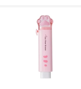 Pati Silgi Pvc Kırtasiye Hediyelik Gift Kedi Pençe Pembe Kurşun Kalem Için Geri Çekilebilir 1 Adet CSİL-TG103
