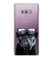 PrintiFy Samsung Galaxy Note 9 ile Uyumlu Köpek 3 Kamera Korumalı Şeffaf Kılıf