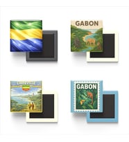 Buzdolap Magnetleri - Gabon Libreville - Gabon - 4'lü Set Magneti
