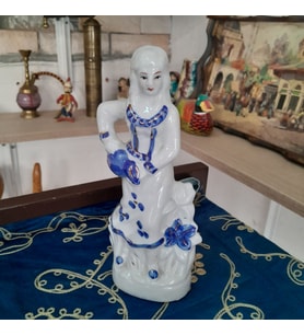 Antika Porselen Bayan Biblo (Silver)