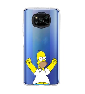 Poco X3 PRO / X3 NFC Uyumlu Simpson Tasarımlı Şeffaf Telefon Kılıfı