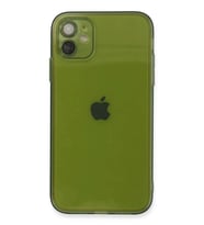 iPhone 12 Kılıf Fly Lens Silikon - Yeşil