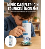 Northcity Yeni Nesil PMMA Optik Lensli Kompakt Taşınabilir Mikroskop - 80x-200x Büyütme ile Hayatın Gizemini Keşfedin