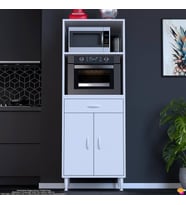 Modilayn OSLO 60x162,4x56 cm 1 Çekmece, 2 Kapaklı. Mutfağınıza Yer Açan Fırın / Mikrodalga Dolabı.