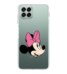 Samsung Galaxy M33 Kapak Minnie Mouse Tasarımlı Şeffaf  Kılıf