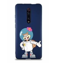 Xiaomi Redmi K20 Soft Premier Kapak Sandy Tasarımlı Silikon Kılıf - Lacivert (Şeffaf)