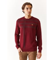 U.S. Polo Assn. Bisiklet Yaka Lacivert Erkek Kazak 1669798 (Bordo)