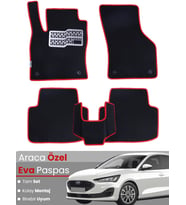 FORD FOCUS 4 (2019-2023) Uyumlu EVA Paspas Tam Set–Araca Özel,Su Geçirmez,Kolay Montaj