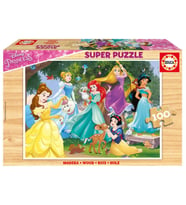 Educa 100 Parça Disney Princess Ahşap Puzzle - Kız Çocu