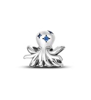 Mavi Zirkon Taşlı Ahtapot Charm