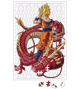 Goku Dragon Red Puzzle 240 Parça Yapboz