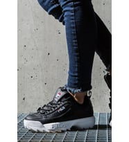 Fila Disruptor Low Unisex Sneaker Siyah Yüksek Taban Günlük Spor Ayakkabı