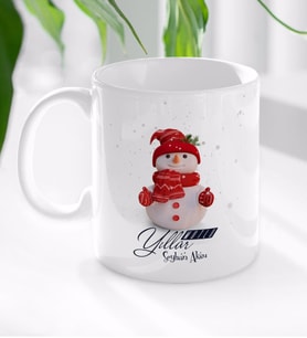 BK Gift Kişiye Özel Yılbaşı Mutlu Yıllar Tasarımlı Beyaz Kupa Bardak-2