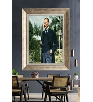 Gümüş Çerçeveli Atatürk Tablo za162
