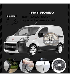 Fiat Fiorino Oto Araç Kapı Koruma Fitili 5metre Parlak Siyah Renk