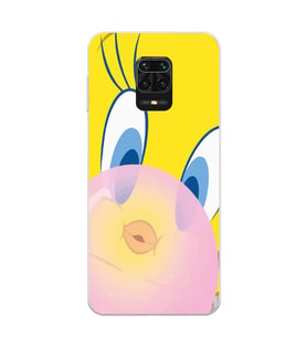 Redmi Note 9 Pro / 9s Uyumlu Tweety Tasarımlı Şeffaf Telefon Kılıfı
