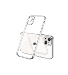 Apple iPhone 13 Uyumlu Kılıf Zore Mat Gbox Kapak (Gümüş)
