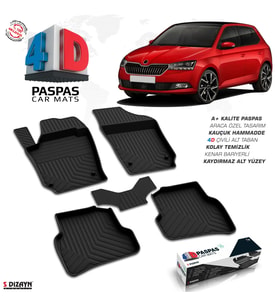 Skoda Fabia 4D Havuzlu Paspas 2018-2021 A+Kalite