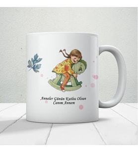 Anneler Günün Kutlu Olsun Canım Annem Yazılı Hediyelik Kupa Mod3