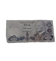 Kağıt bin lira koleksiyon para