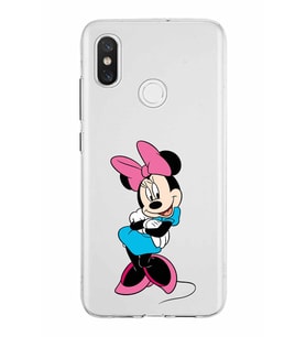 Xiaomi Mi 8 Uyumlu Kapak Minnie Mouse Tasarımlı Şeffaf Silikon Kılıf
