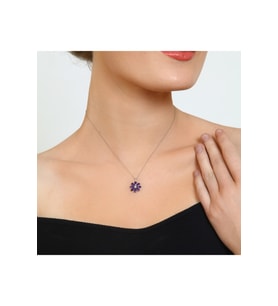 Papatya Kolye - 925 Ayar Gümüş Kolye