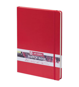 Talens Art Creation Sketchbook Sert Kapak Eskiz Defteri 140 gr 21x29,7 cm 80 yp KIRMIZI 