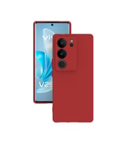Vivo V29 Kılıf Kamera Korumalı Silikon Rubber Arka Kapak (Kırmızı)