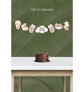 Ayıcık Temalı Büyük Banner *Kalın Kağıt 150cm