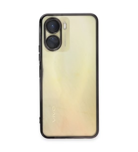 Vivo Y16 Kılıf Razer Lensli Silikon - Siyah