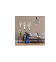 AYNALI DUVAR ÇIKARTMA STICKER DEKORATİF DUVAR KAĞIDI,SÜS İKİ ADET ŞAMDAN ŞEKİLLİ 35X20X0,6CM
