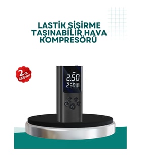 Mey İthalat® LED Işıklı Dijital Hava Pompası Araba Bisiklet Uyumlu
