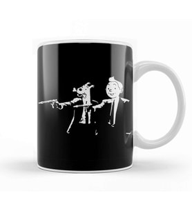Tin Tin And Snowy Pulp Fiction Kupa Bardak Porselen