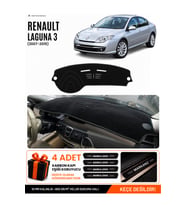 e-biz RENAULT LAGUNA 3 (2007-2015) Uyumlu Torpido Koruma, Torpido Örtüsü, Torpido Kılıfı - Siyah - RE034