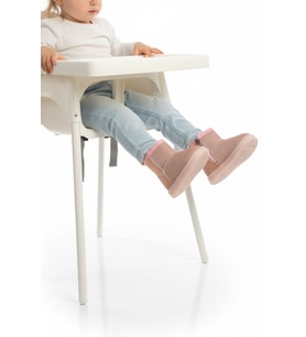 Ayakmod Pembe Simli İçi Kürklü Fermuarlı Bebek Bot 1212 B