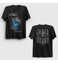 Presmono Unisex Siyah Nightmare Avenged Sevenfold Sırt Baskılı T-Shirt 518410tt