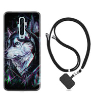 Oppo Reno 2Z 4 Lite 4 Pro 5 6 7 A31 Kılıf Boyun Askılı Silikon Dog Eyes 1761