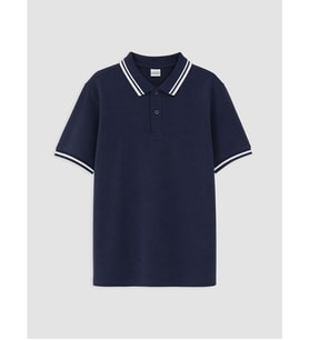 LCW Kids Lacivert Polo Yaka Erkek Çocuk Tişört